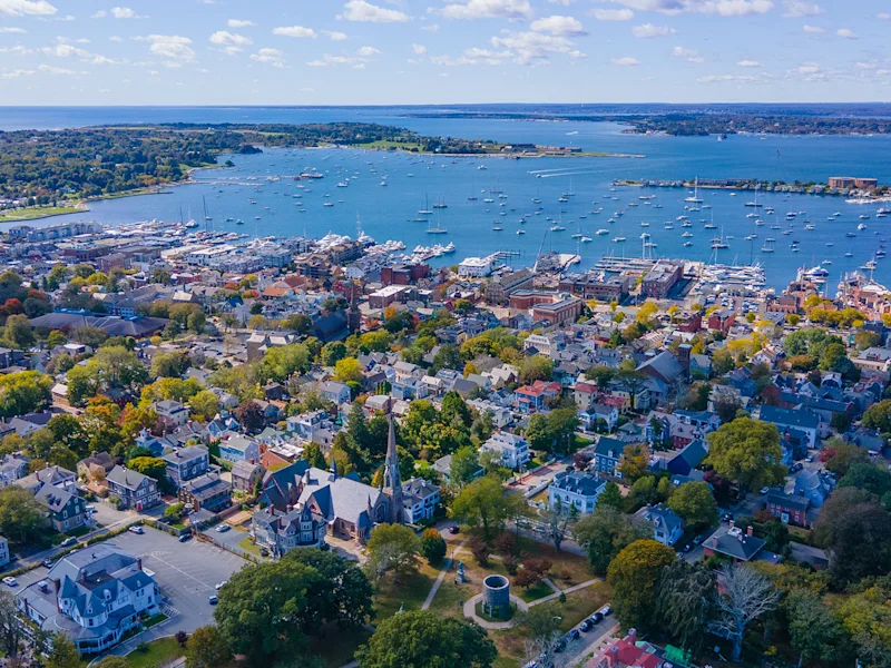 newport-rhode-island-aerial-america