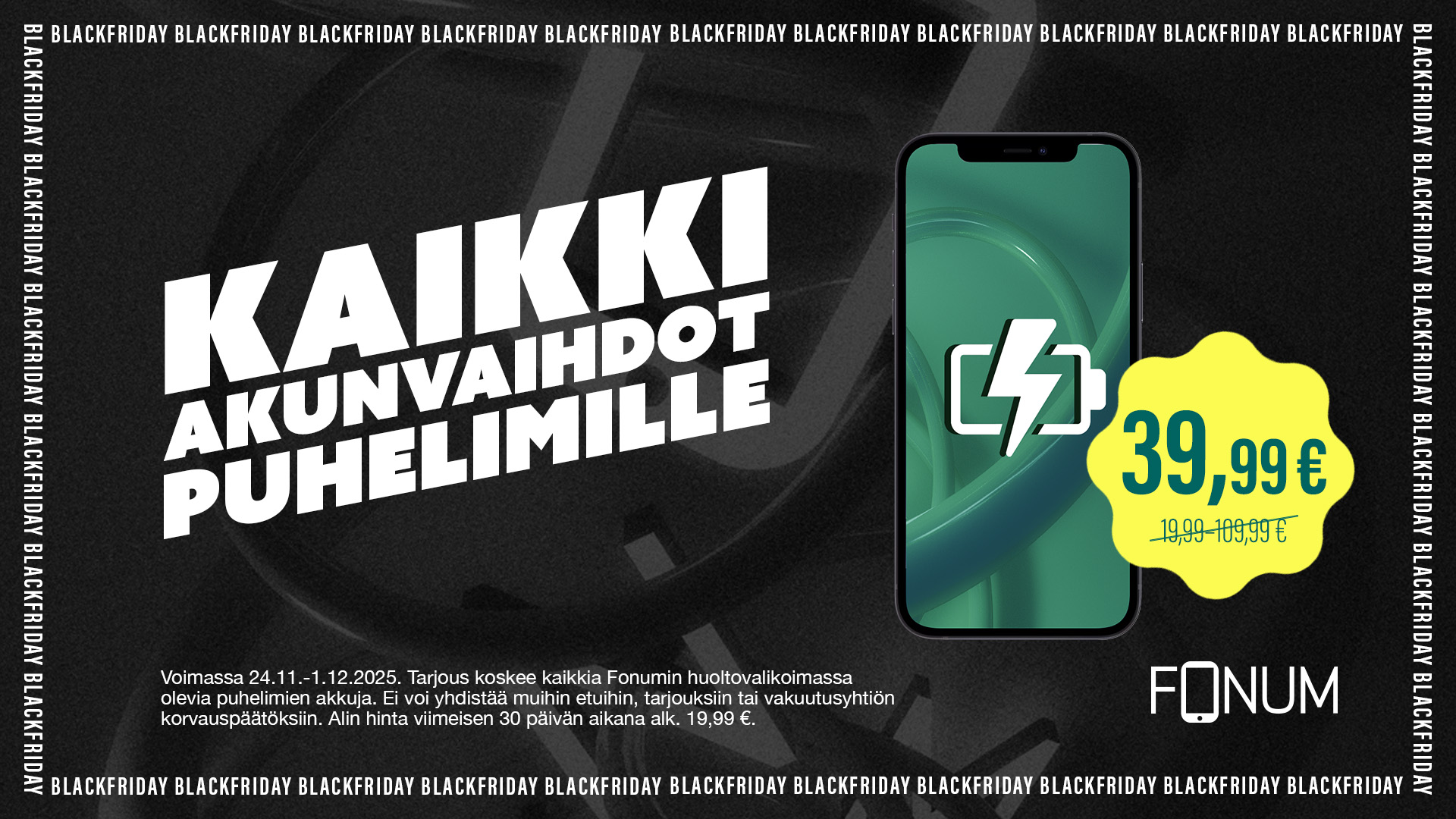 Asset - Black Week 2025: akunvaihdot