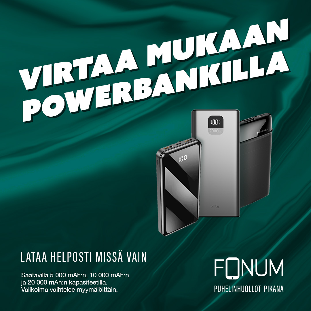 Huhtikuun kuukauden tuote: Powerbankit