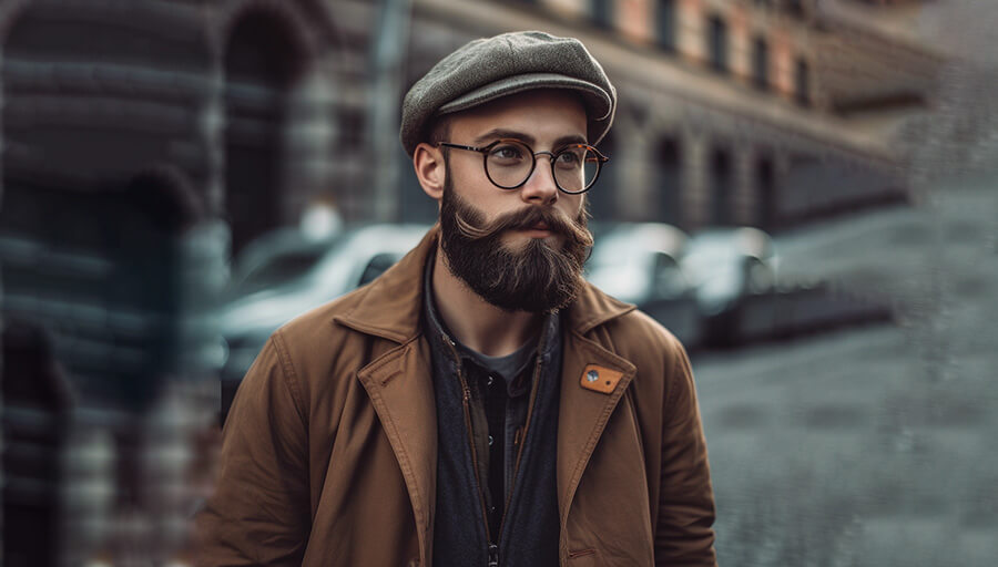 hipster with a beard 
