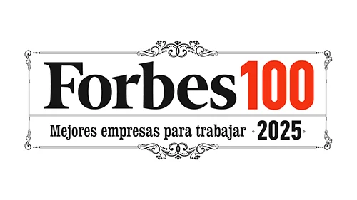 Certificado Forbes 100 otorgado a P&G, reconociendo las mejores empresas para trabajar en España en 2025.