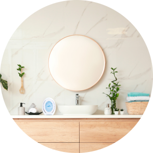 Imagen de Ambipur baño en el lavabo de un cuarto de baño