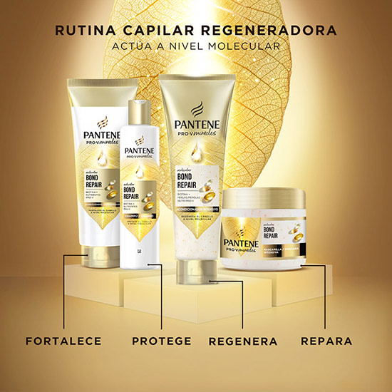 Rutina capilar regeneradora Pantene, cuatro productos.