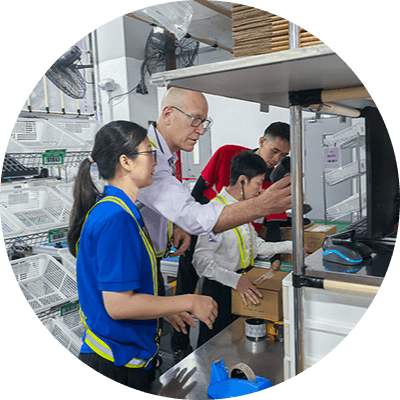 Chief Information Officer con el equipo