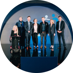 Representantes de Oral-B y de iADH en el evento de The Big Rethink