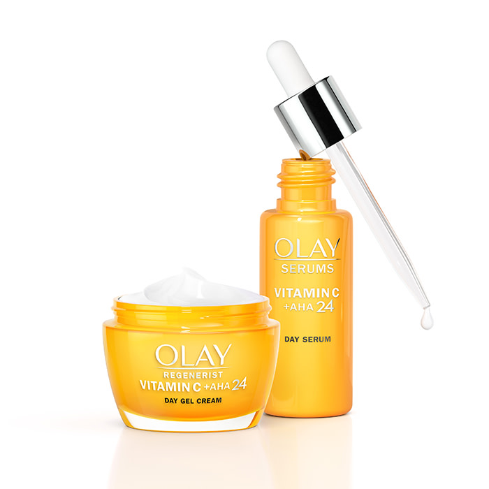 Olay crema y el sérum
