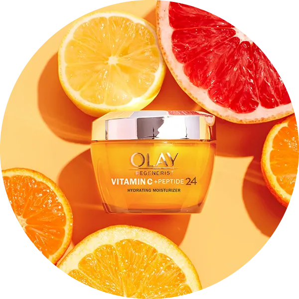 Olay Vitamin C + AHA24 crema y el sérum