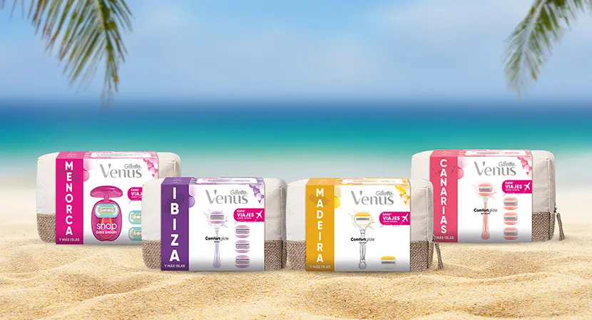 Imagen de los cuatro neceseres de Venus para el verano