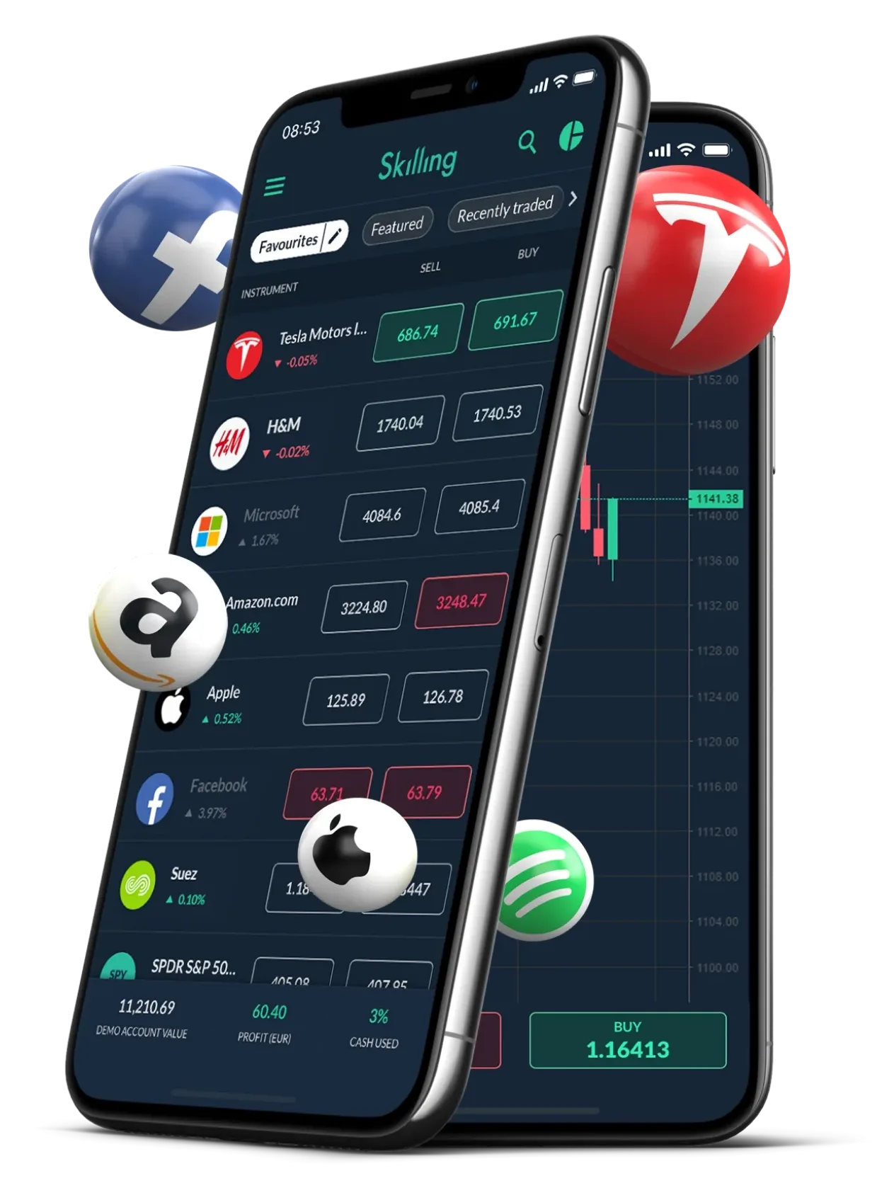 mobiles trading stocks