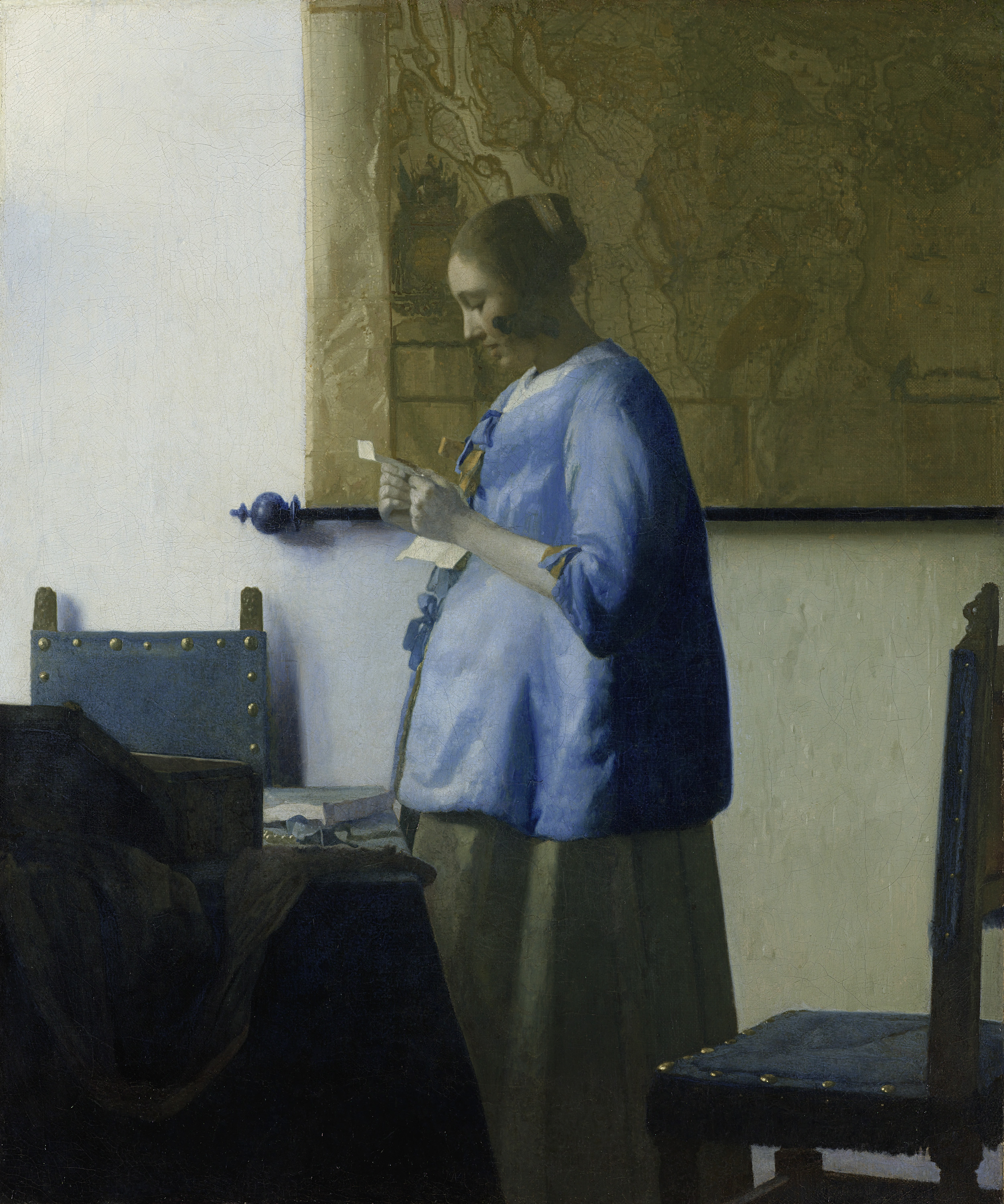 Woman Reading a Letter Vermeer