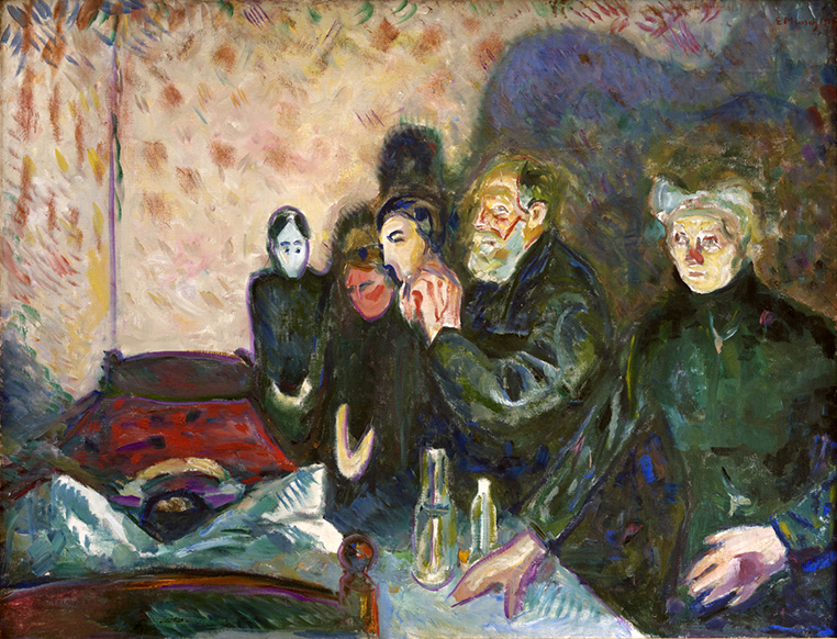 Edvard Munch (1863-1944), Doedskamp, 1915