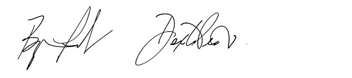 Byron and Dexter signatures