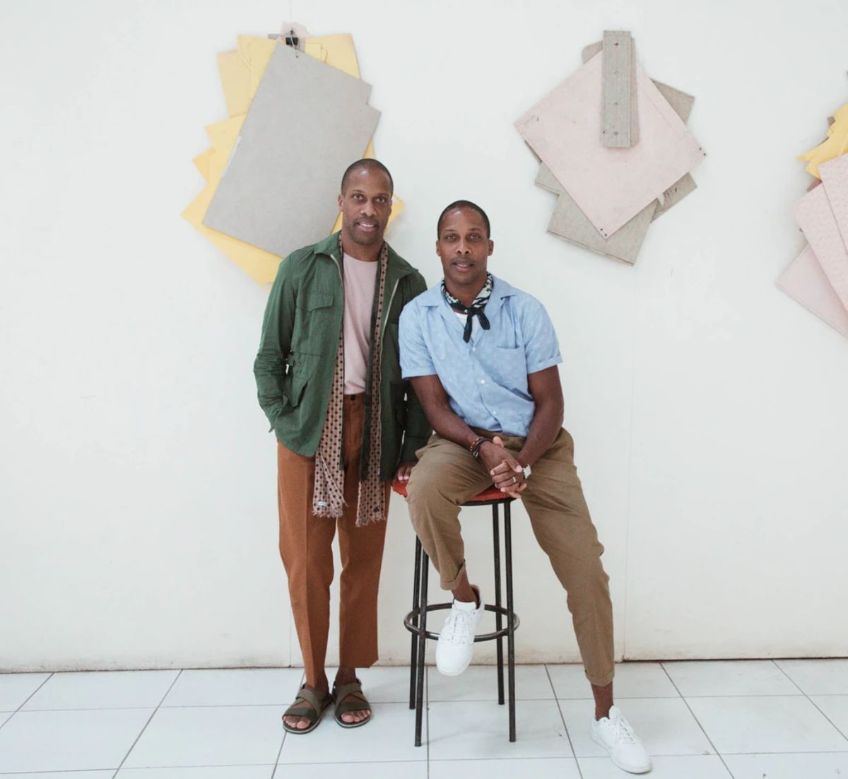 Byron and Dexter Peart at Artisan Fashion in Nairobi, Kenya