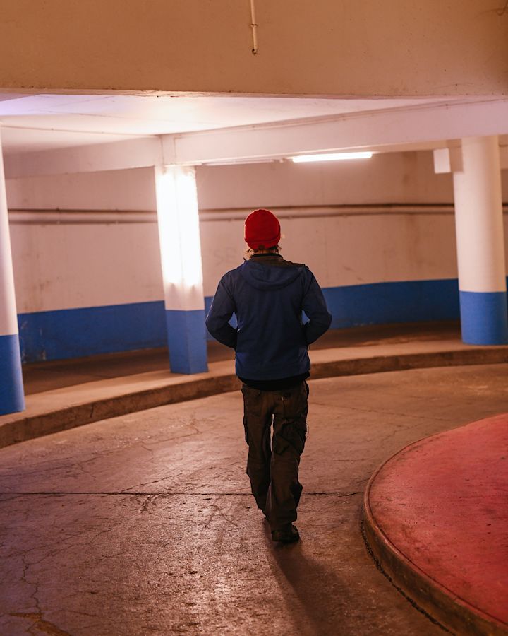 Co-founder Jean-Noël walking into La Caverne.