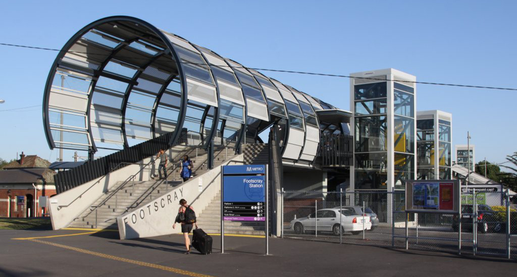 Footscray station footbridge most affordable suburbs in melbourne