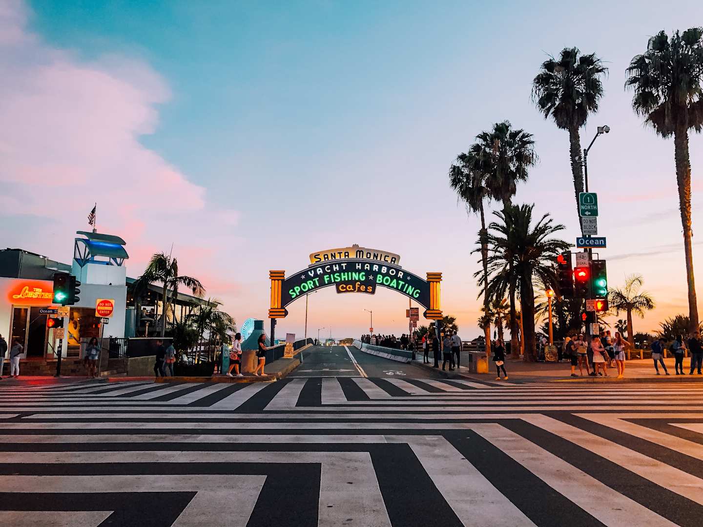 Santa Monica at sunset