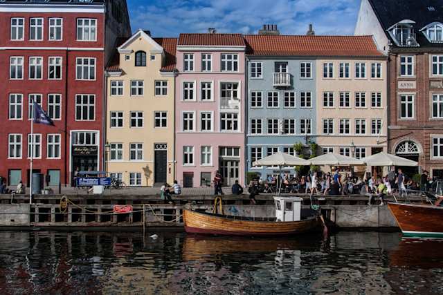 Nyhavn shop fronts, Copenhagen