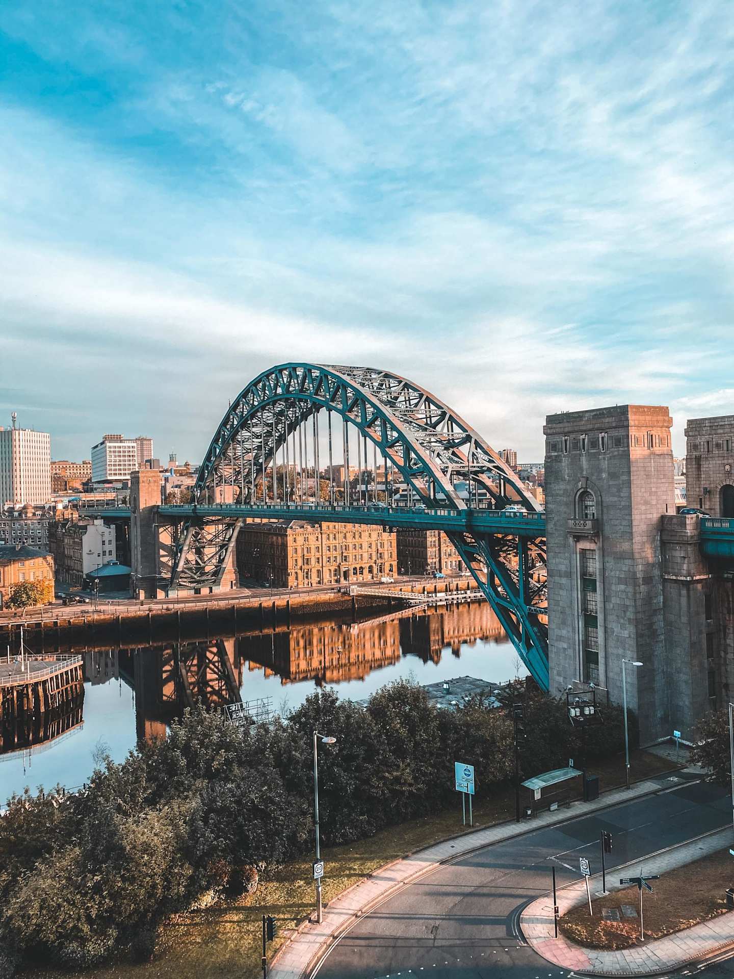 View of the Tyne Bridge, Newcastle, England, UK