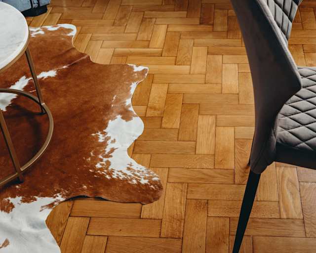 'Plum' - original parquet floorboards