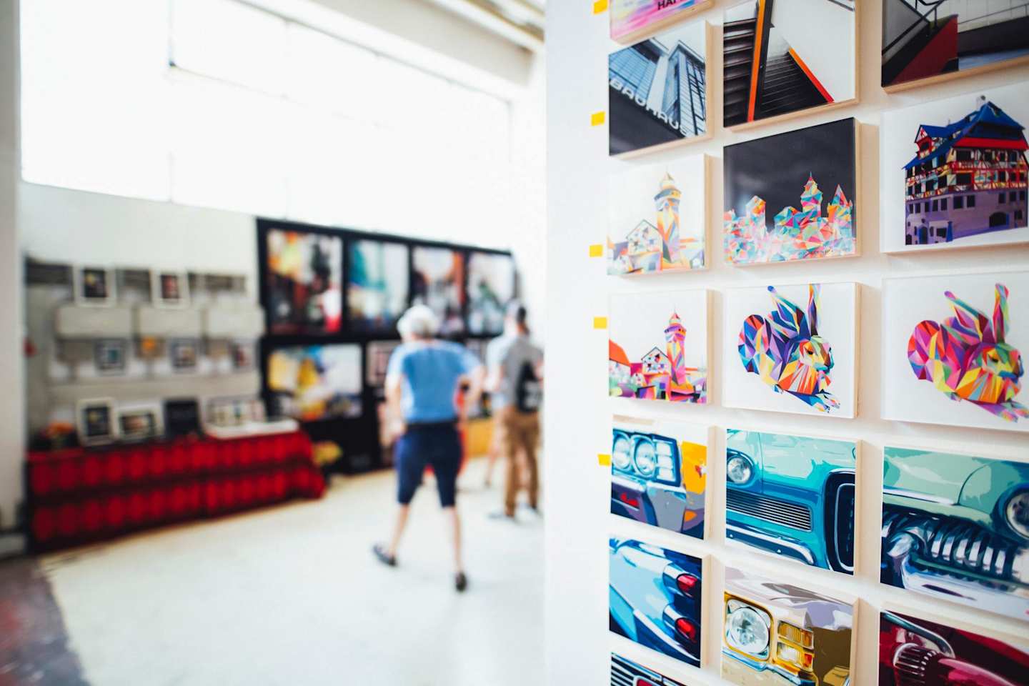 Artwork in an exhibition