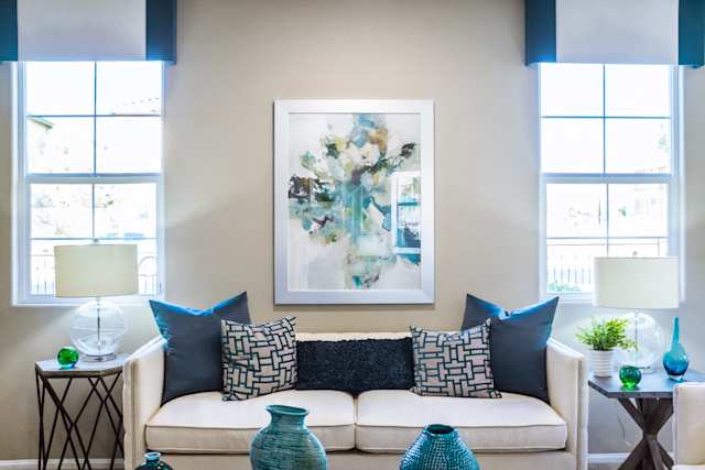 'Not Plum' - generic 'stock' image artwork on display
