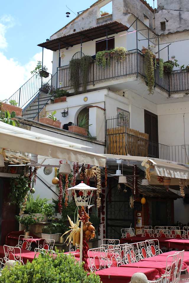 Restaurant Terrace in Sorrento, Italty