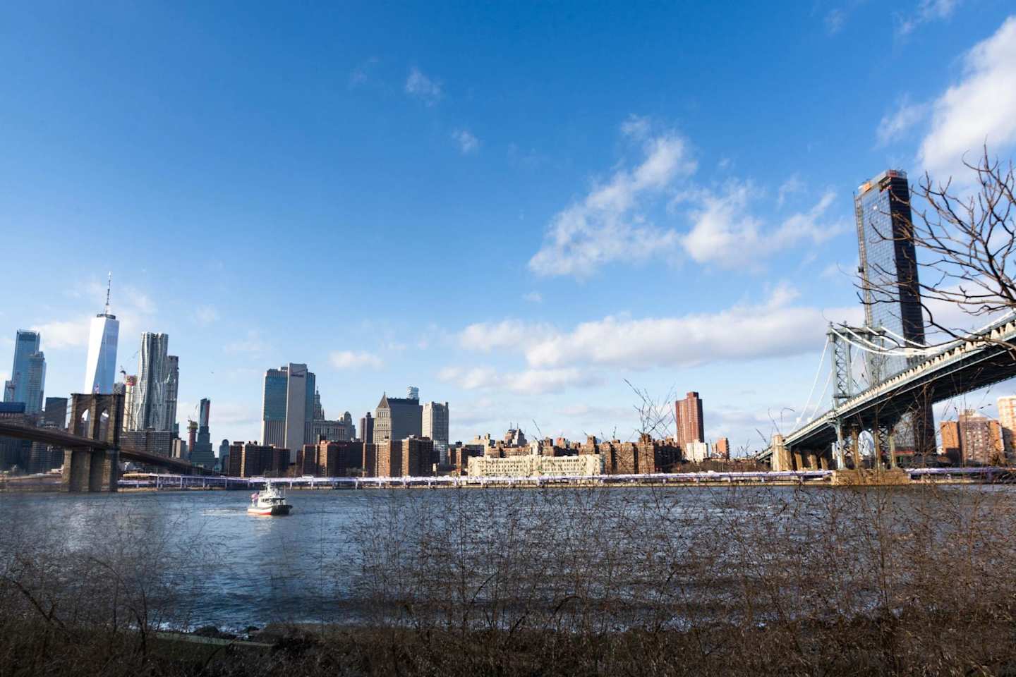 View of New York above East River
