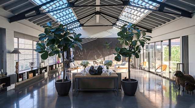'Plum' - industrial loft setting