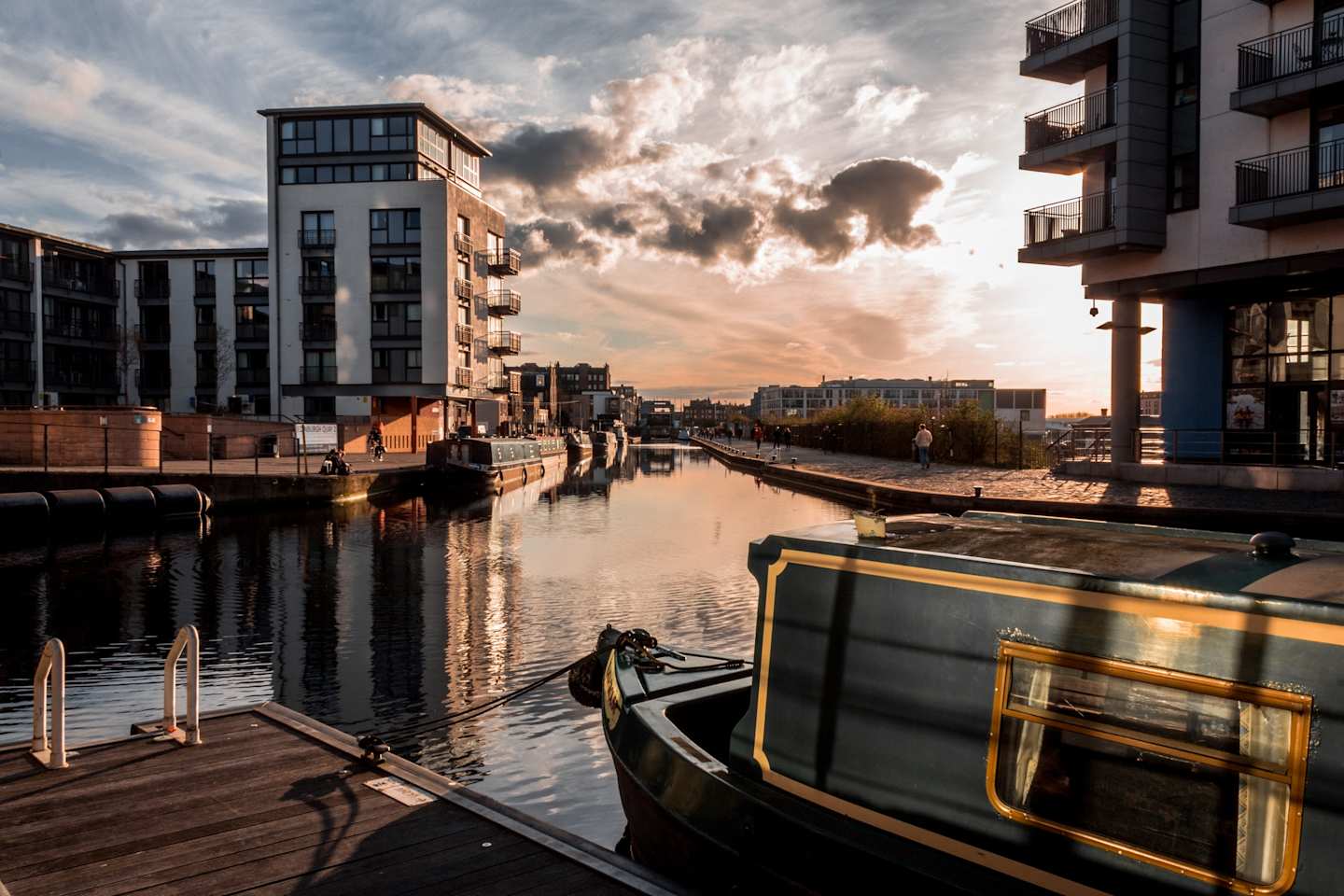Boat on a canal in London