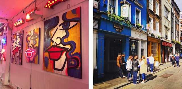 Art gallery and pubs in Soho