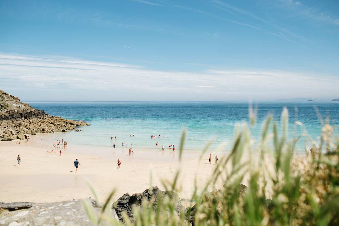 Empty beach in Cornwall