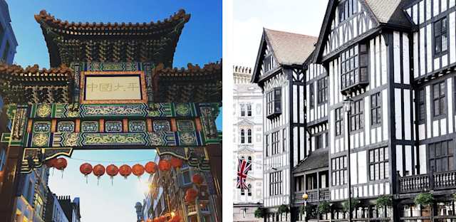 Chinatown is a famous area in shopping, best to get a chinese feeling while staying in central London. Try some bubble tea or buy some typical chinese products at the local supermarkets.
