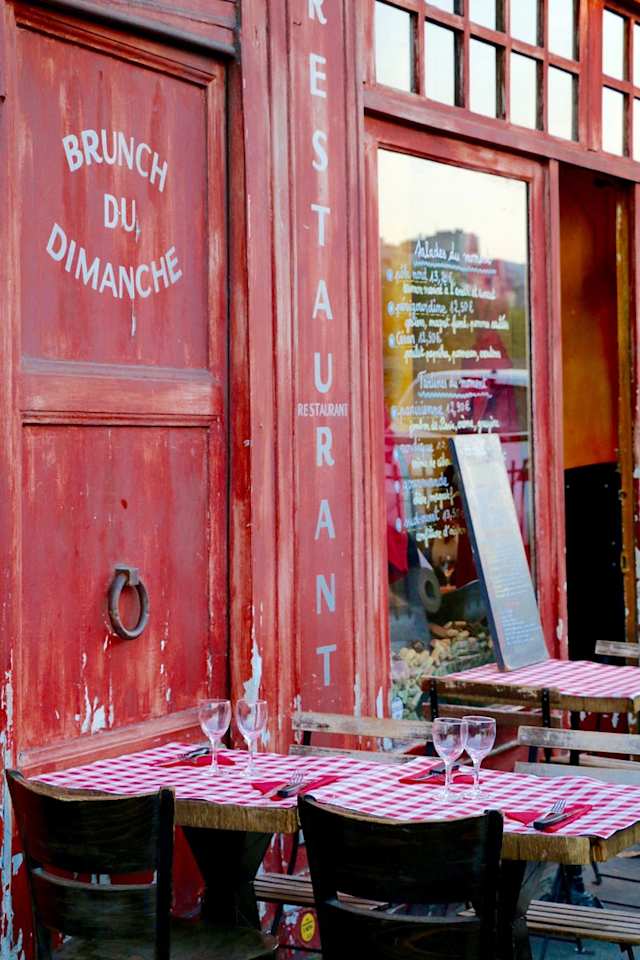 Typical Paris Restaurant