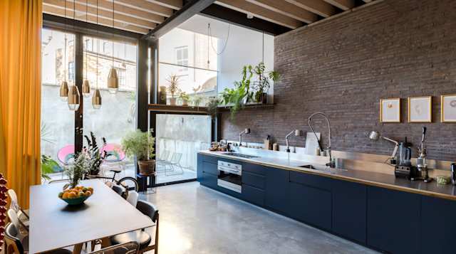 'Plum' - polished concrete floor