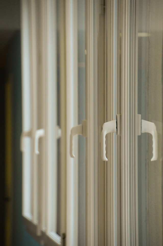 'Not Plum' - plastic window handles