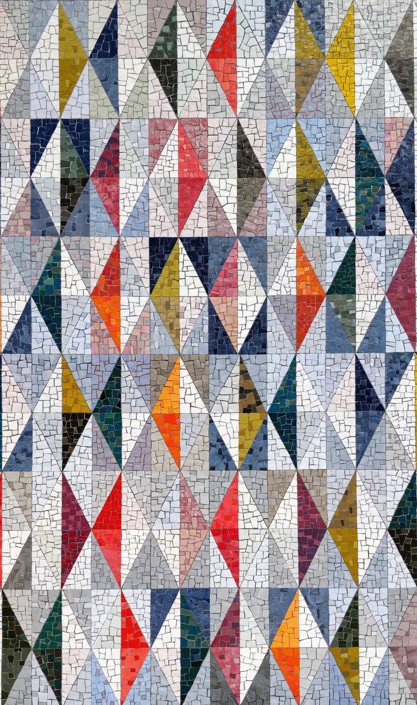 A tile mosaic on a wall