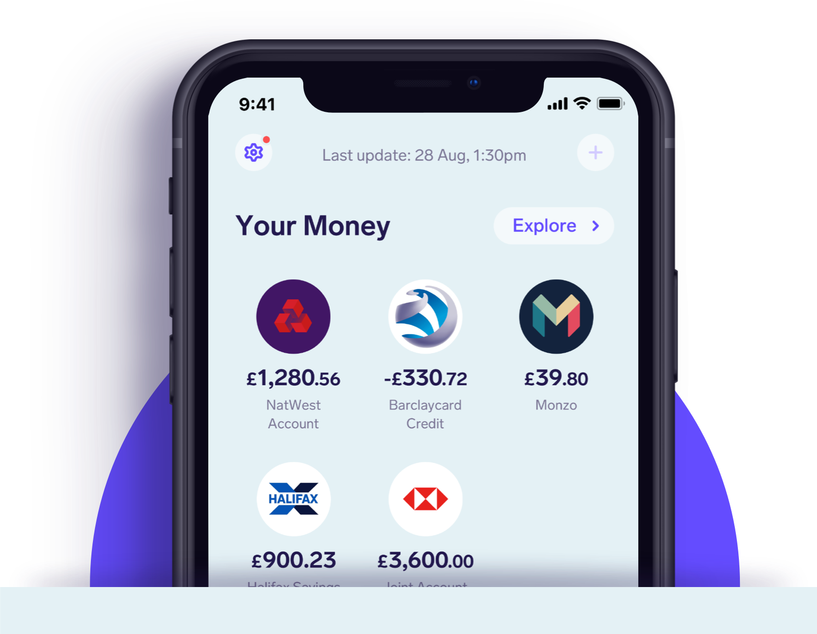 Home - Features | See all your bank accounts together - Image (Launch)