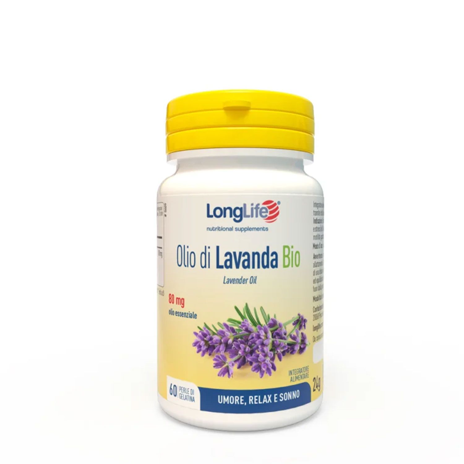 Longlife Olio Lavanda Bio Integratore Sonno 60 Perle Top Farmacia