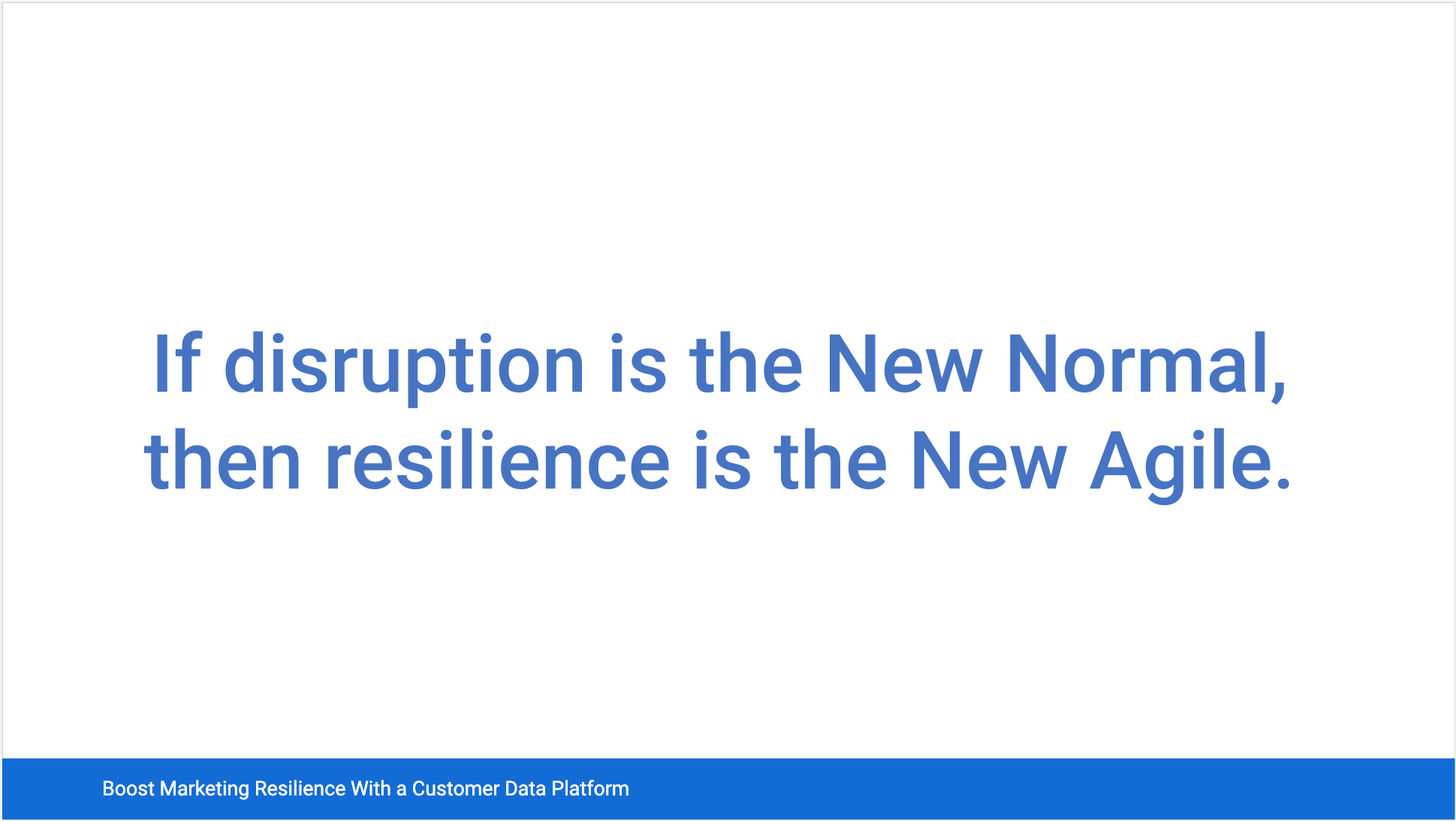 disruption resilience quote Zoom with margin