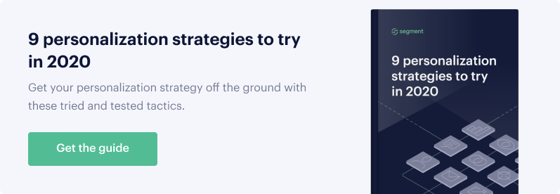 Personalization ebook CTA