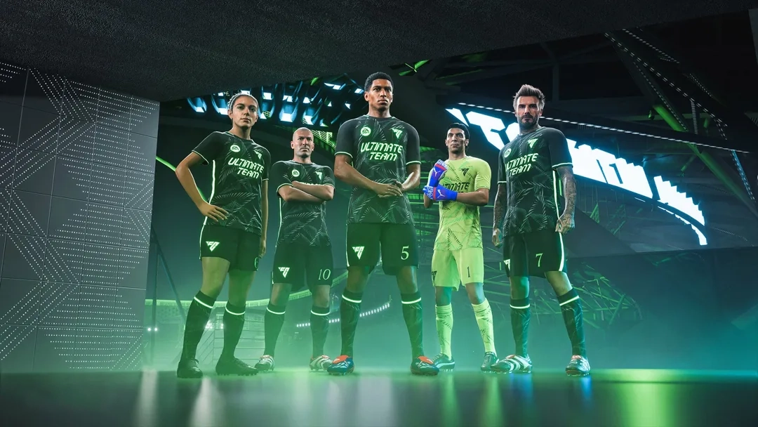 This is a screenshot of EA FC 25 Ultimate Team with Jude Bellingham, David Beckham, and more.