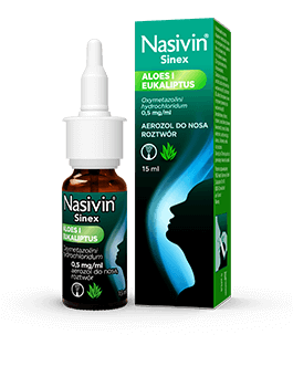 Nasivin® Sinex Aloes i Eukaliptus 0,5 mg/ml Oxymetazolini hydrochloridum Aerozol do nosa, roztwór