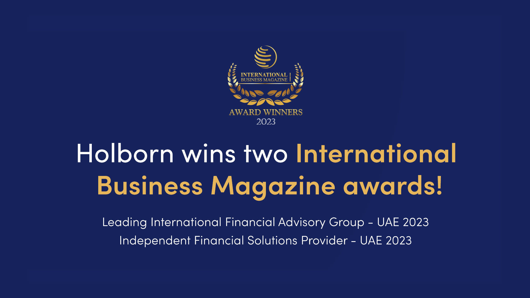 Holborn Assets wins two golds at 2023 International Business Awards