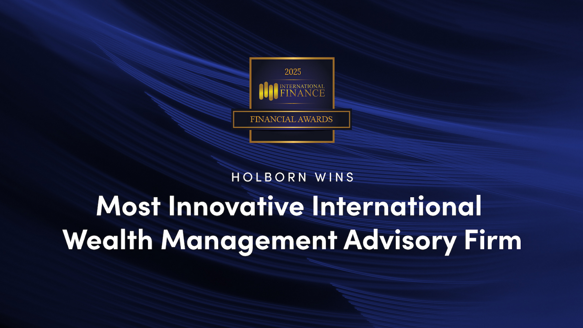 Holborn Awarded for Innovation