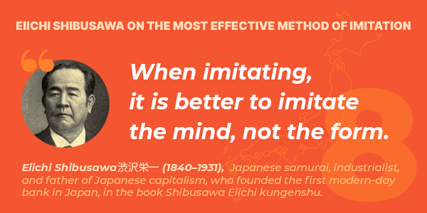 Eiichi Shibusawa on the most effective method of imitation