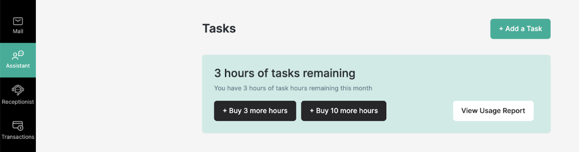 TokyoMate Assistant: View assistant time-use report