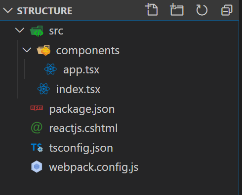 Folder Structure for reactjs in asp.net core Folder Structure for reactjs in asp.net core
