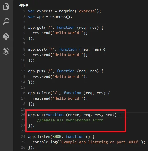 Express Appjs File With Sync Error Express Appjs File With Sync Error