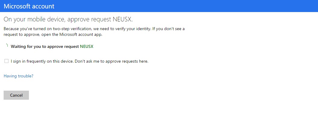 Outlook 2 Factor Auth Outlook 2 Factor Auth