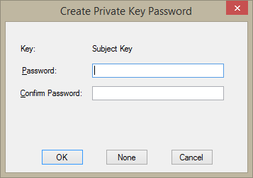 Private Key Password Private Key Password